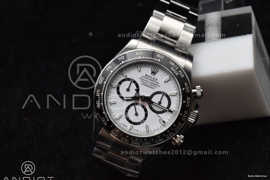 on Edition SS Best VSF 782 126500 1:1 Dial Daytona Steel 904L Bracelet DD Functional White 0317